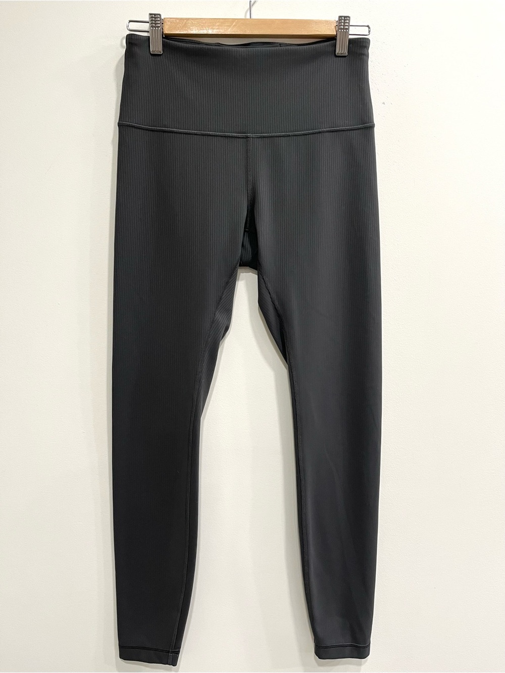 Lululemon Wunder Under Train Leggings Pinstripe High Rise Ankle 28” Yoga Size 8